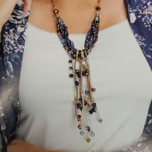 Denim falls premier necklace